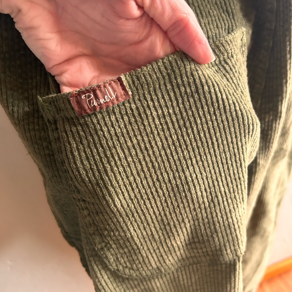 Purnell Olive Green Corduroy Overalls - Picture 4 of 6
